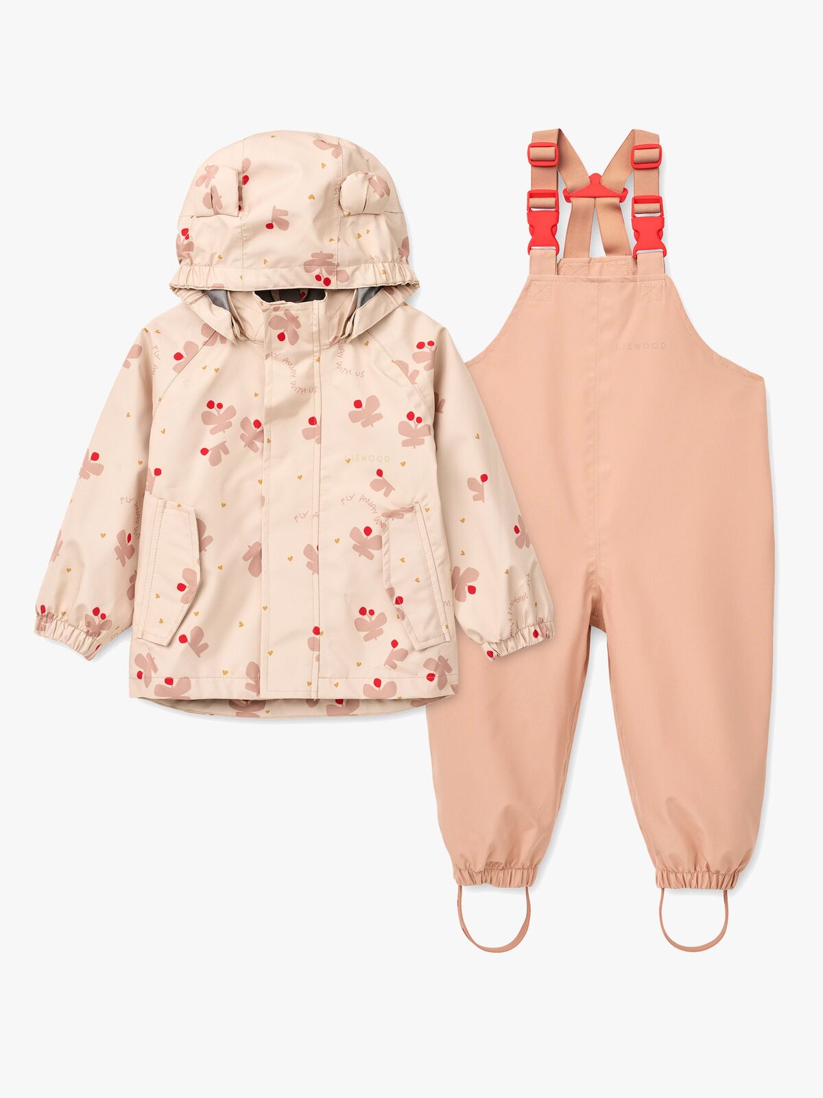 LIEWOOD Manu Regnställ, Butterfly/Apple Blossom