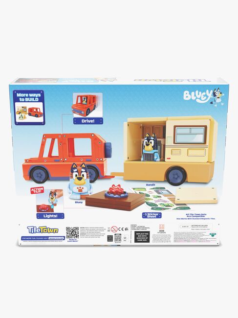 Tile Town Bluey Magnetisk Byggsats Husvagnsset