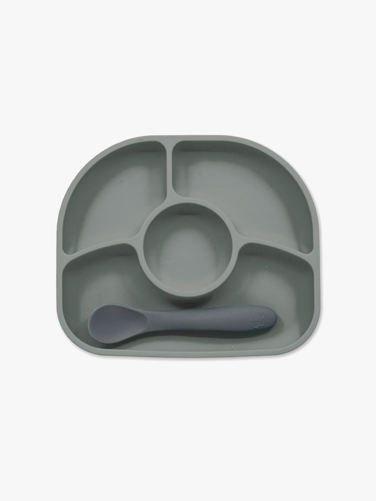 bblüv Anti-spill Tallrik & Sked, Grå