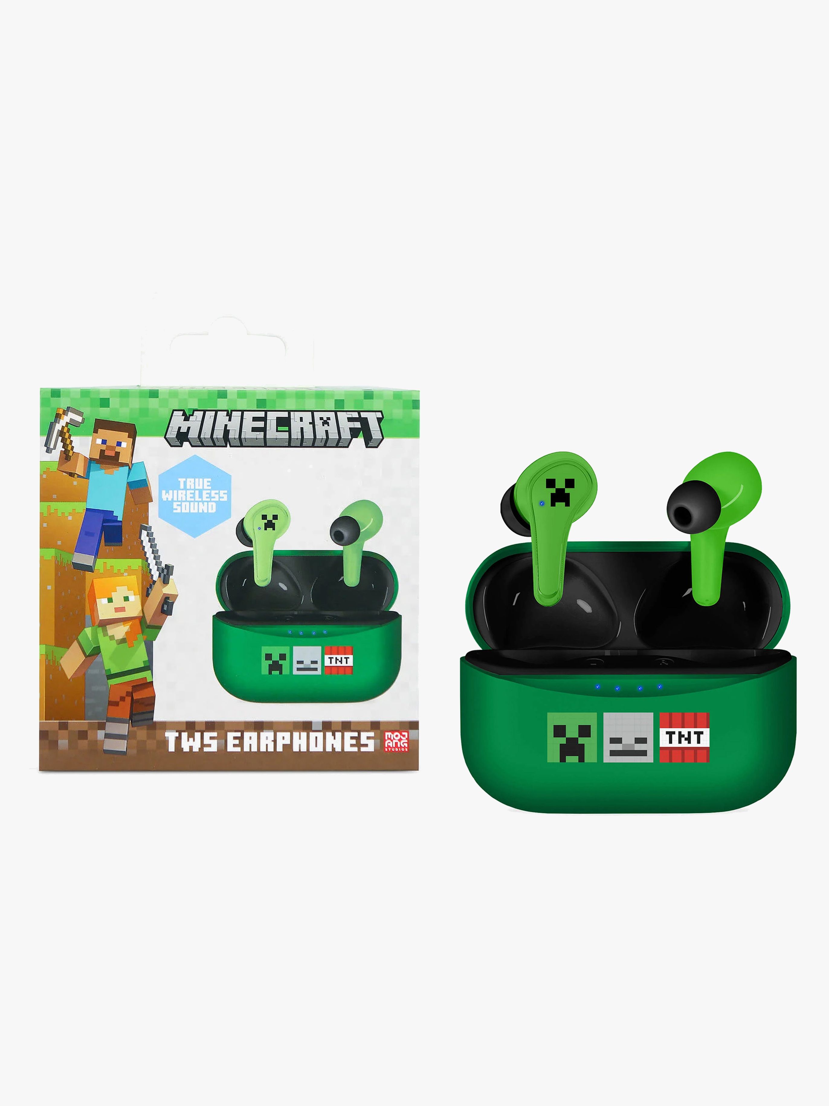 Minecraft Hörlurar In-Ear TWS, Grön