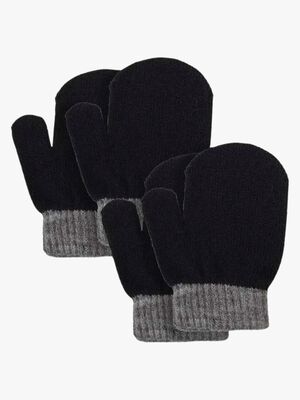 Lindberg Sundsvall Votter Ullblanding 5-pack, Black/Anthracite