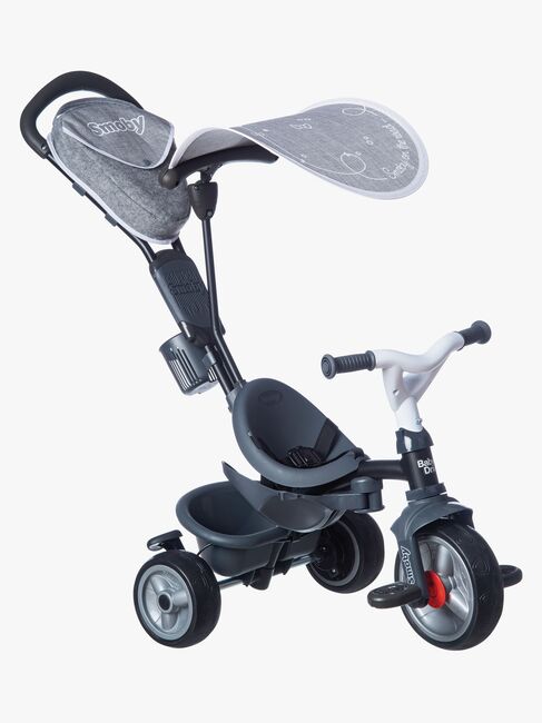 Smoby Trehjuling Baby Driver Plus, Grå