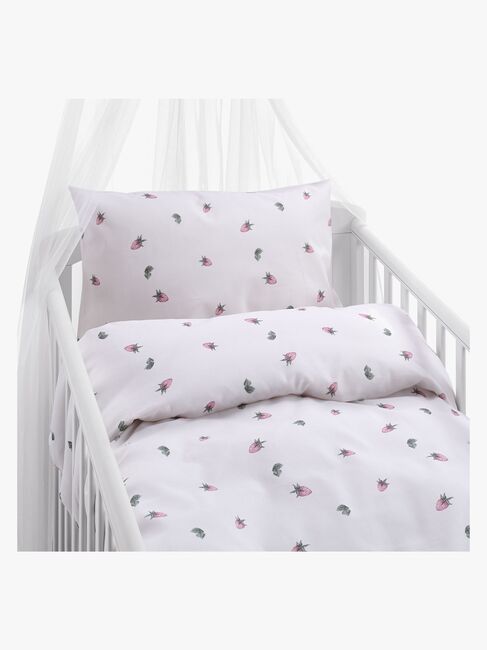 Borganäs Bäddset Spjälsäng Jordgubbsdröm 100x130