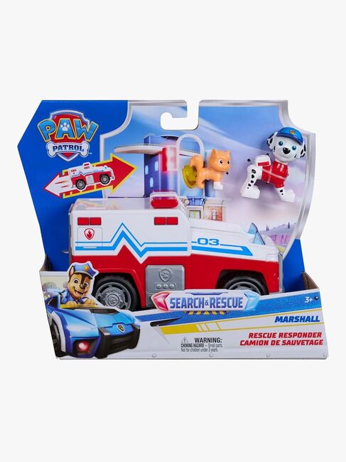 Paw Patrol Search & Rescue Räddningsfordon med Figur Marshall