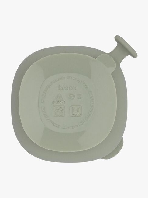b.box Skål med Lock Silikon, Sage