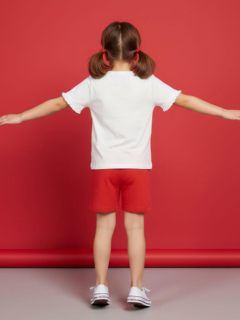 Disney Mimmi Pigg T-shirt & Shorts Set, Vit