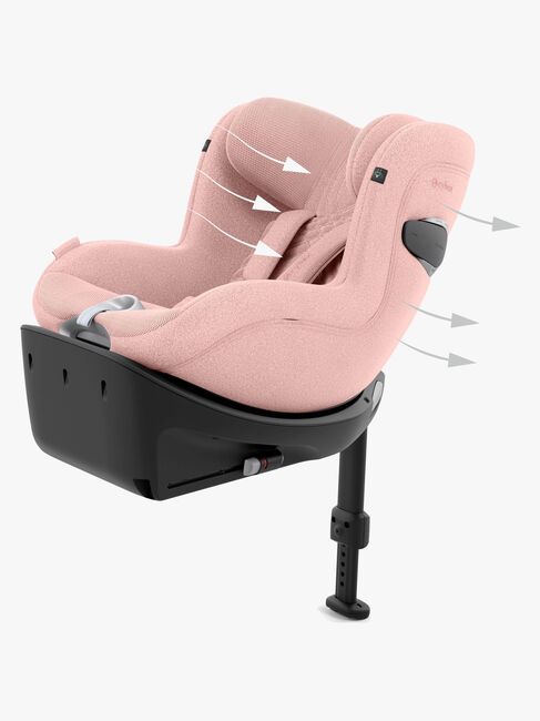 Cybex Sirona Ti i-Size Plus Bilbarnstol, Peach Pink