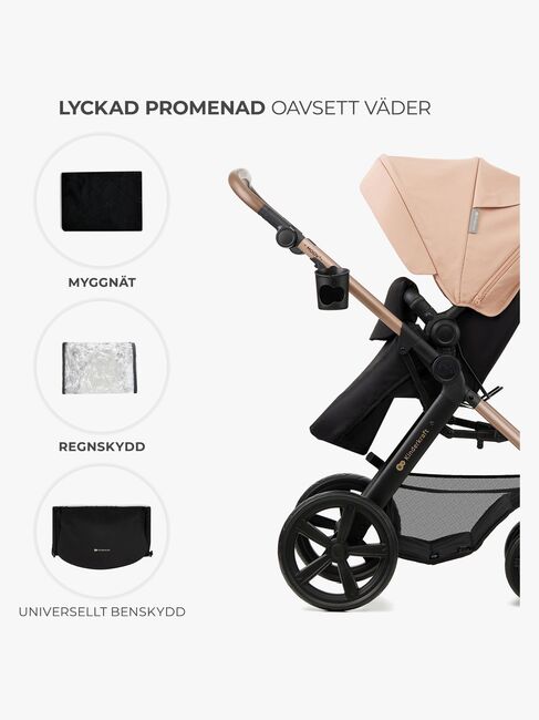 Kinderkraft MOOV 2 3-in-1 Kombivagn, Sand Beige