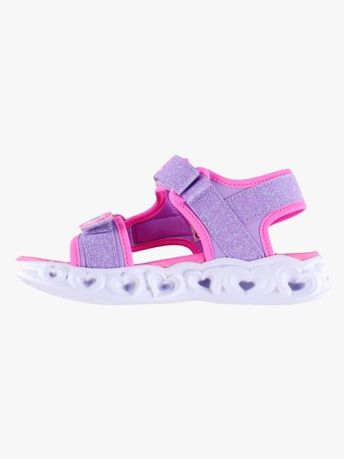 Skechers Heart Lights  Blinkande Sandaler, Purple