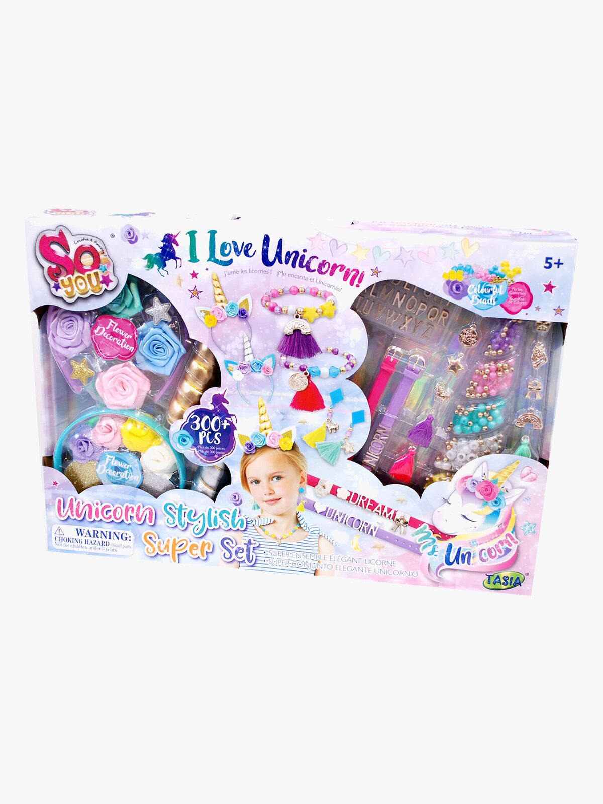 So Beads Hårdekoration Pärlor och Enhörning