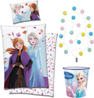 Disney Frozen II Påslakanset och Papperskorg med Ljusslinga, Multicolored