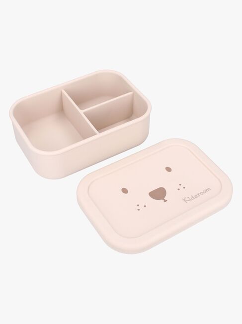 Kidzroom Silikon Matlåda Beary Excited, Beige