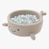 MeowBaby Boucle Whale Bollhav, Oat Biscuit Beige