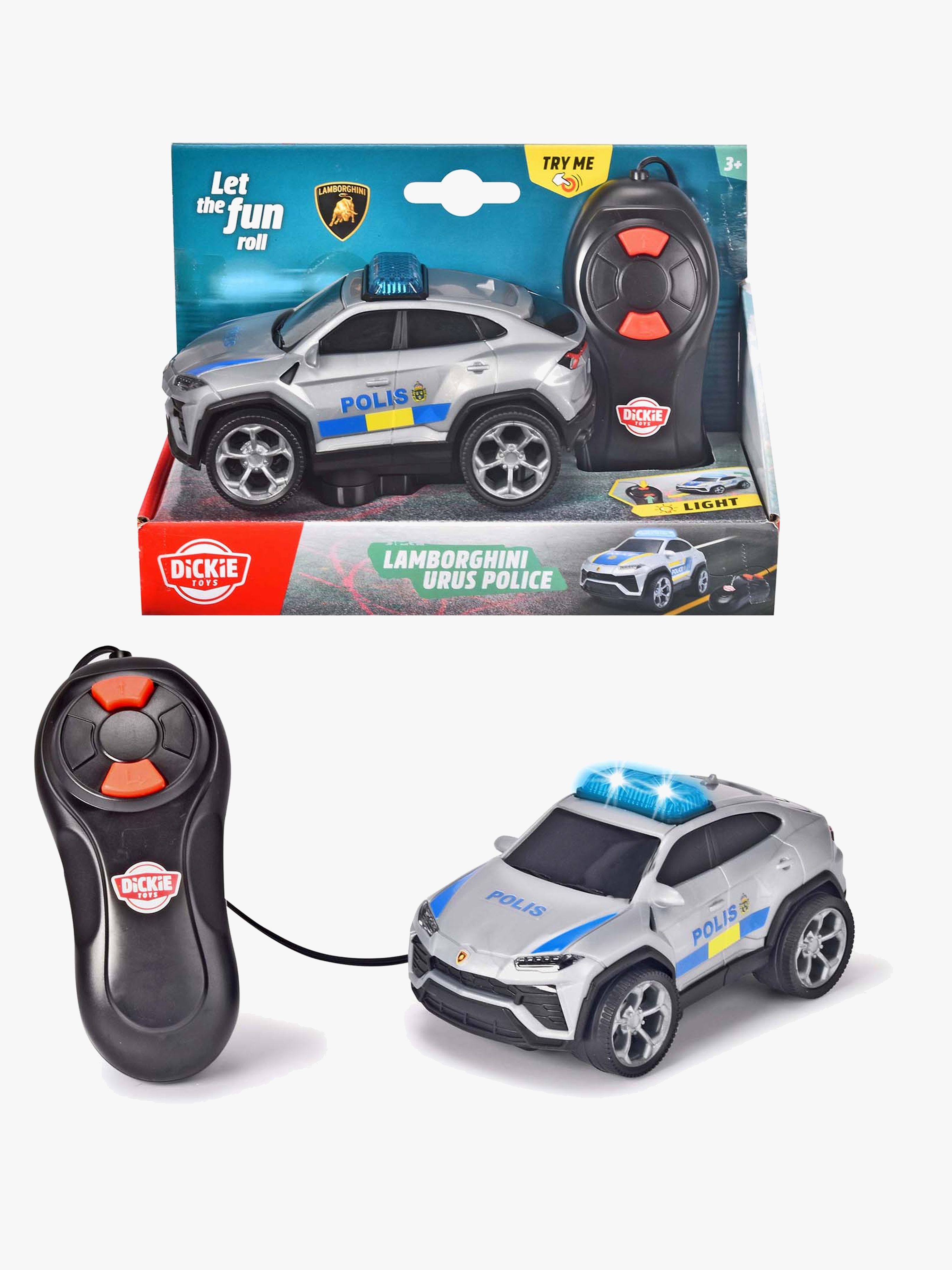 Dickie Toys Svensk Polisbil Lamborghini Urus Sladdstyrd