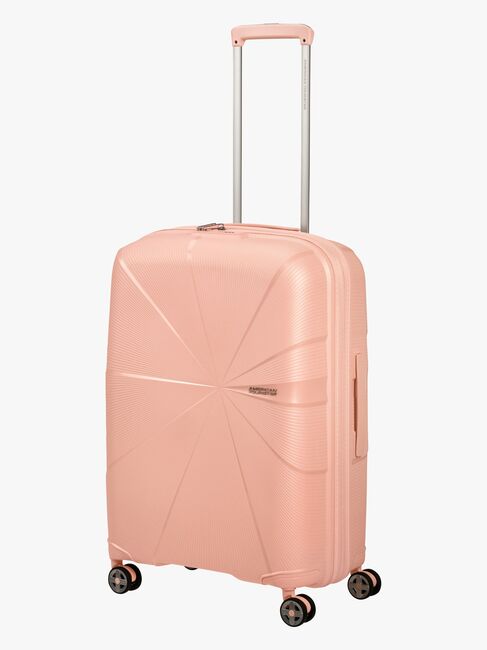 American Tourister StarVibe Spinner Resväska 70-77L, Metallic Peach