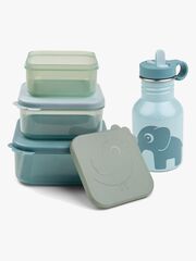 Done By Deer Deer Friends SnackBox & Flaska, Blue