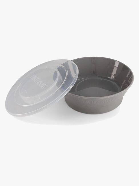 Twistshake Djup Tallrik med Lock, Grå