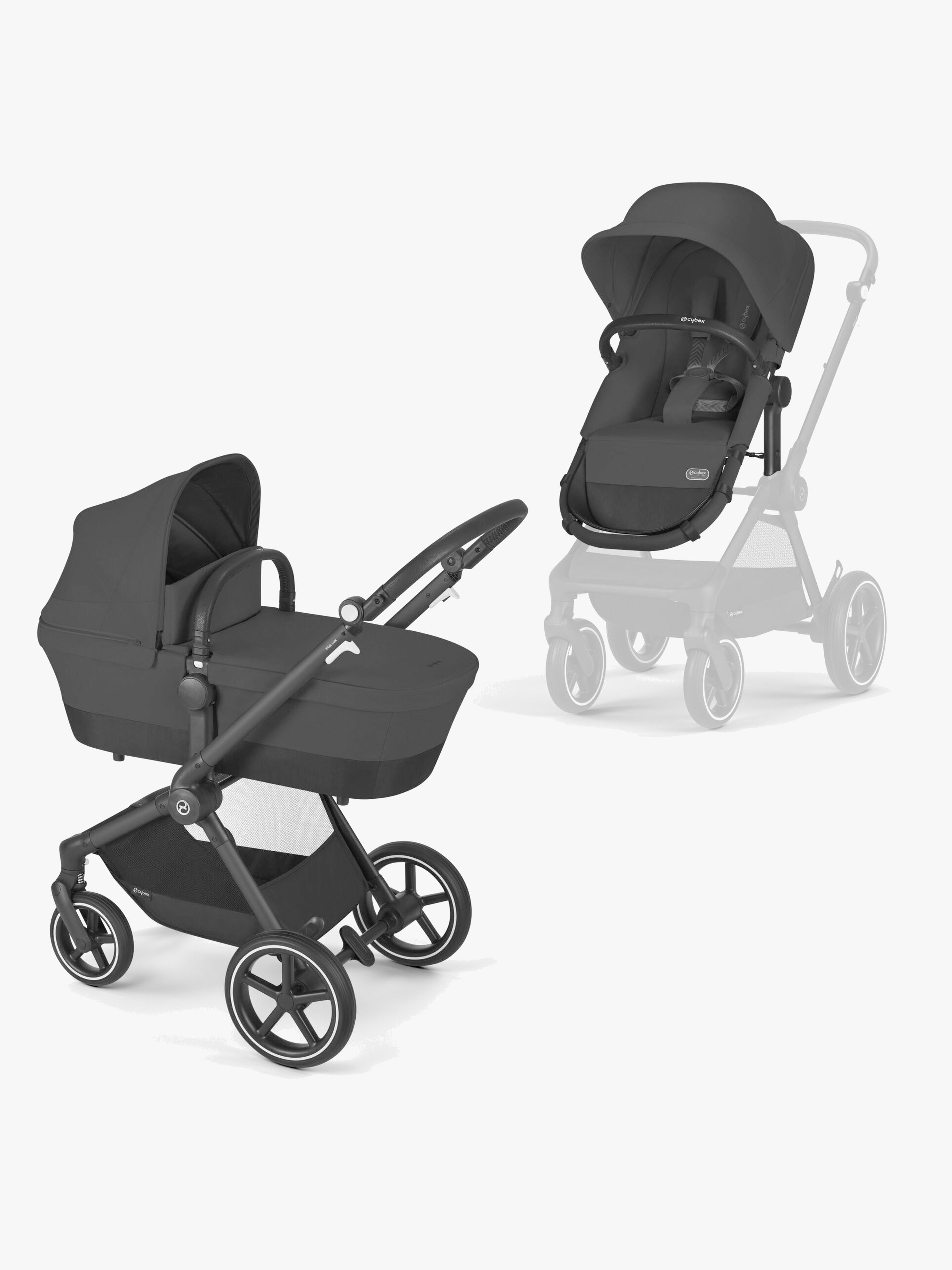 Cybex Eos Lux Duovagn (Black/Moon Black)