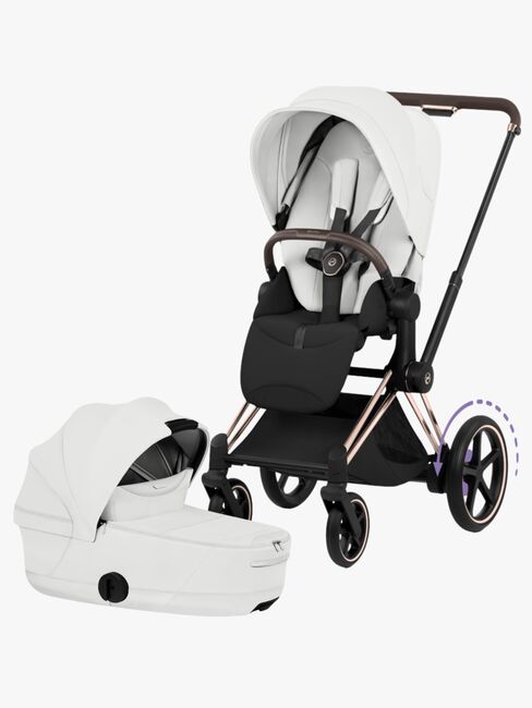 Cybex ePriam Style Duovagn, Rosegold/Off White