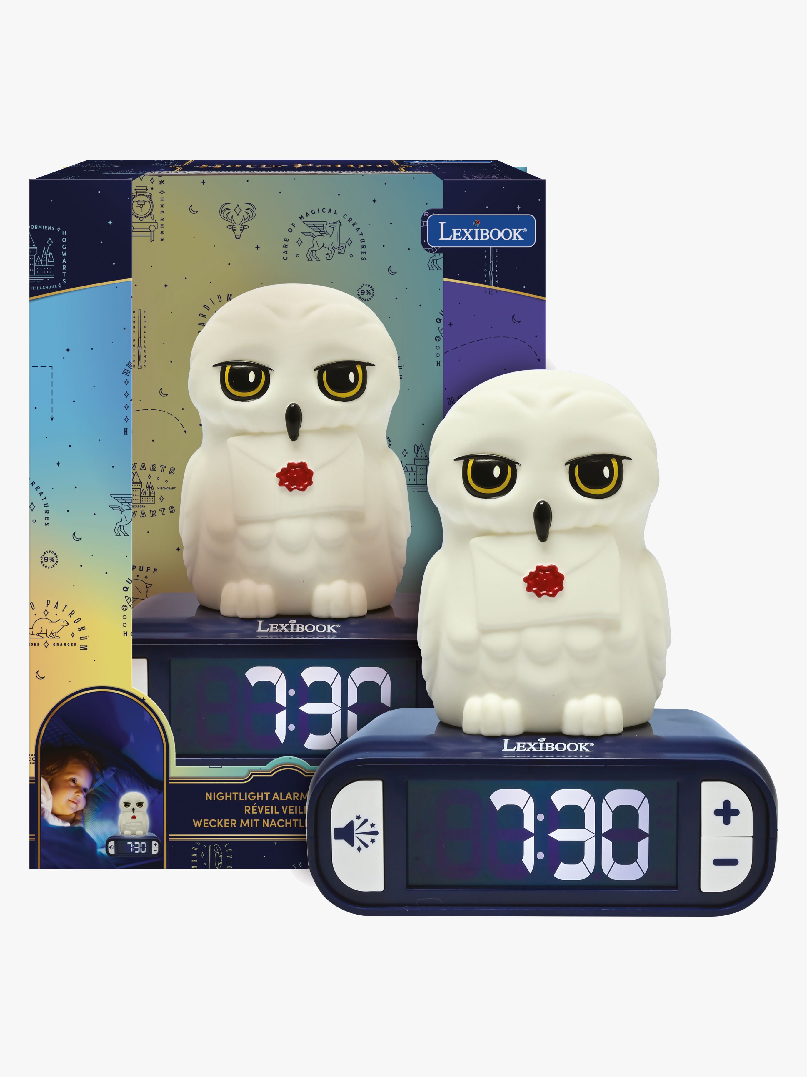 Harry Potter Hedwig Digital Väckarklocka med Nattlampa