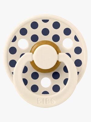 BIBS Studio Colour Sut Polka Medium Latex Str. 1, Ivory/Deep Space
