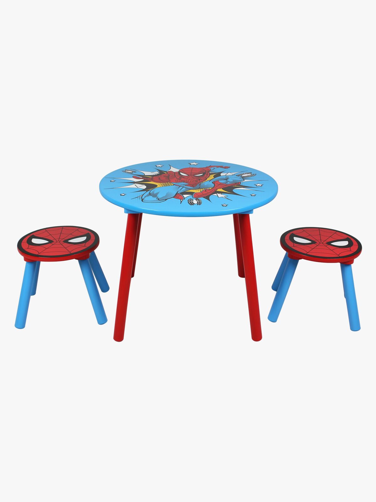Marvel Spider-Man Bord och Stolar, Blå/Röd