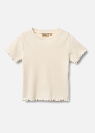 Wheat Alicia  Ribbad T-shirt, Ivory