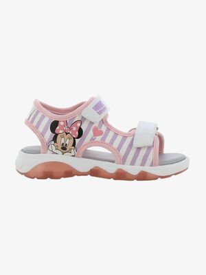 Disney Mimmi Pigg Blinkande Sandaler, White/Light Pink