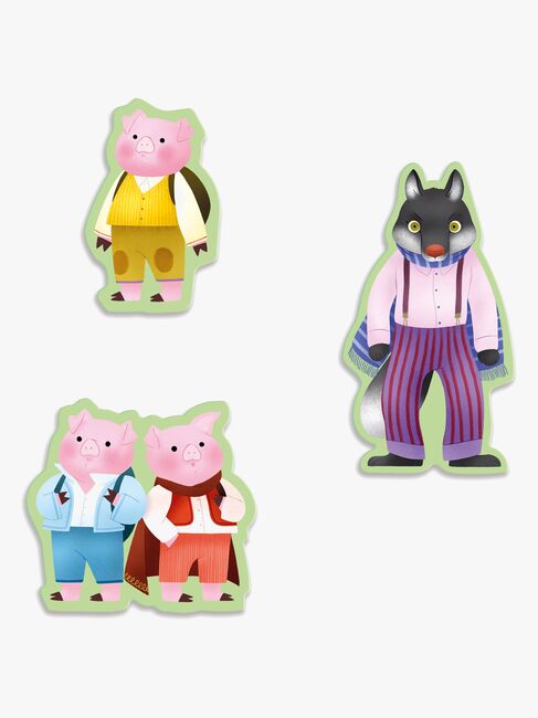 Djeco Pussel Set Dom Tre Små Grisarna 35 Bitar