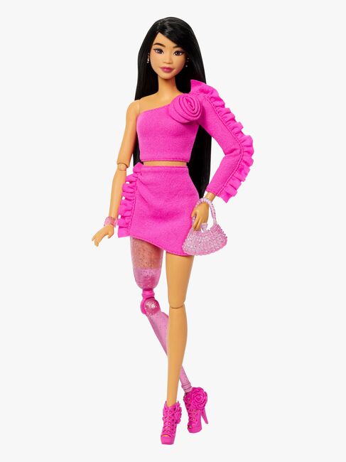 Barbie Deluxe Style Docka Svart Hår & Benprotes
