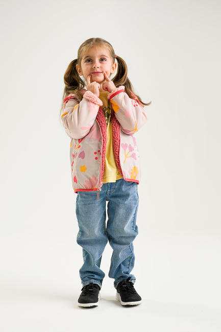 Viking Play  Vändbar Fleecejacka, Light Pink