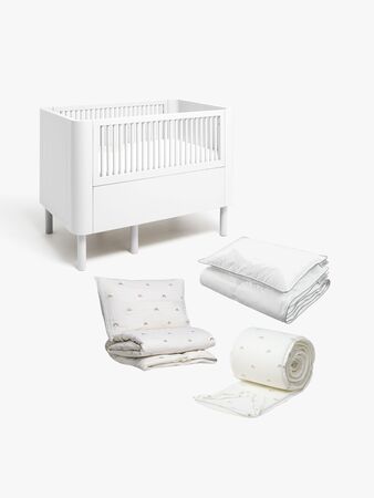 Alice & Fox June Växasäng inkl. Bäddkit AVIVA 100x130, Dream White
