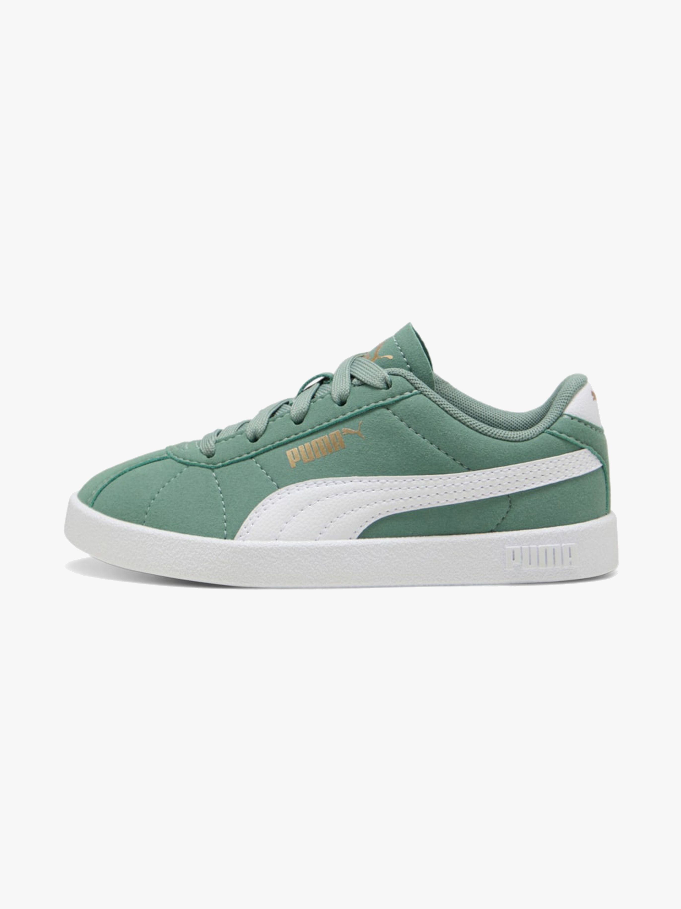Puma Club II PS Sneakers, Green Moon/White, 33