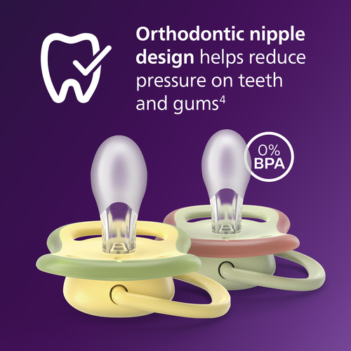 Philips Avent Ultra Air Napp 0–6m 2-Pack, Blå/Ljusgrön