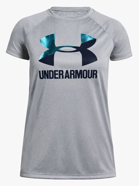 Under Armour Big Logo Tee Solid SS Träningströja, Steel