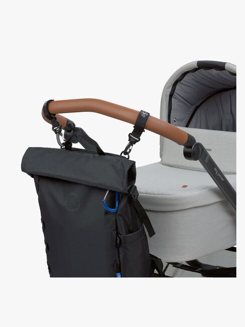 Lässig Outdoor Skötväska Ryggsäck med Rullöppning, Black