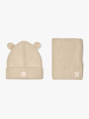 Liewood Laro Geschenkset Halswärmer Und Mütze, Sandy