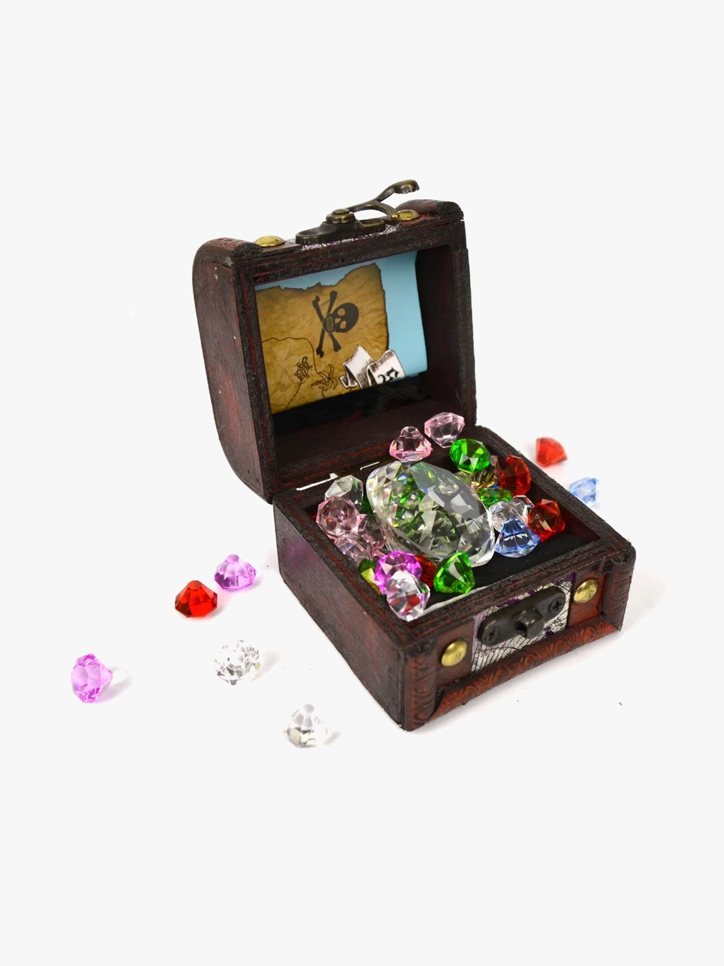 Den Goda Fen Pirate Skattkista med Diamanter