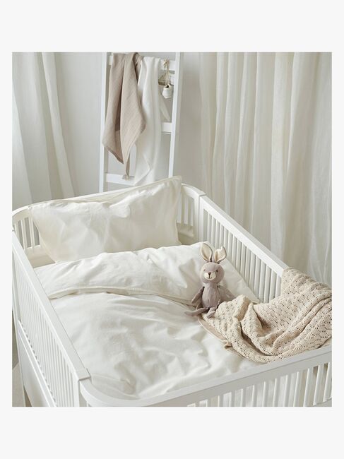 Borganäs Bäddset Spjälsäng Humble 100 x 130 2-delat, Vit