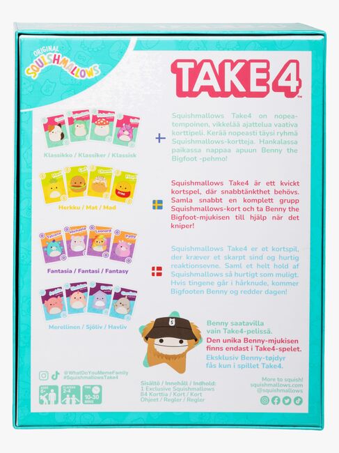 Peliko Squishmallows Barnspel Take 4