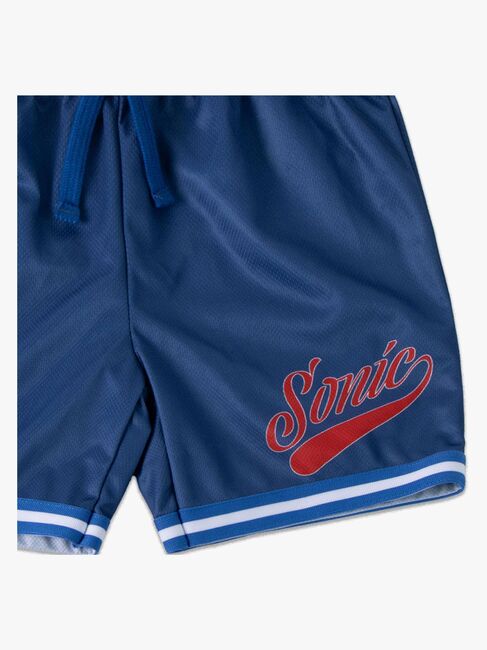 Sonic Linne & Shorts Sport Set, Blå/Röd