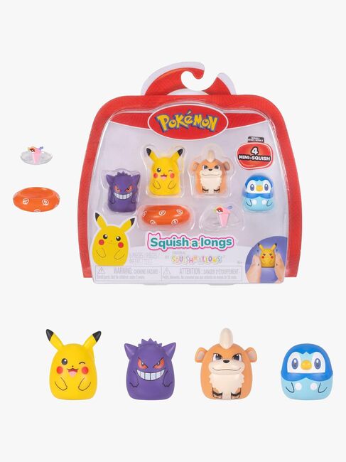 Pokémon Squishalongs Figur Gengar Pikachu Piplup & Growlithe 4-Pack SQAL0296-1791_1.jpg