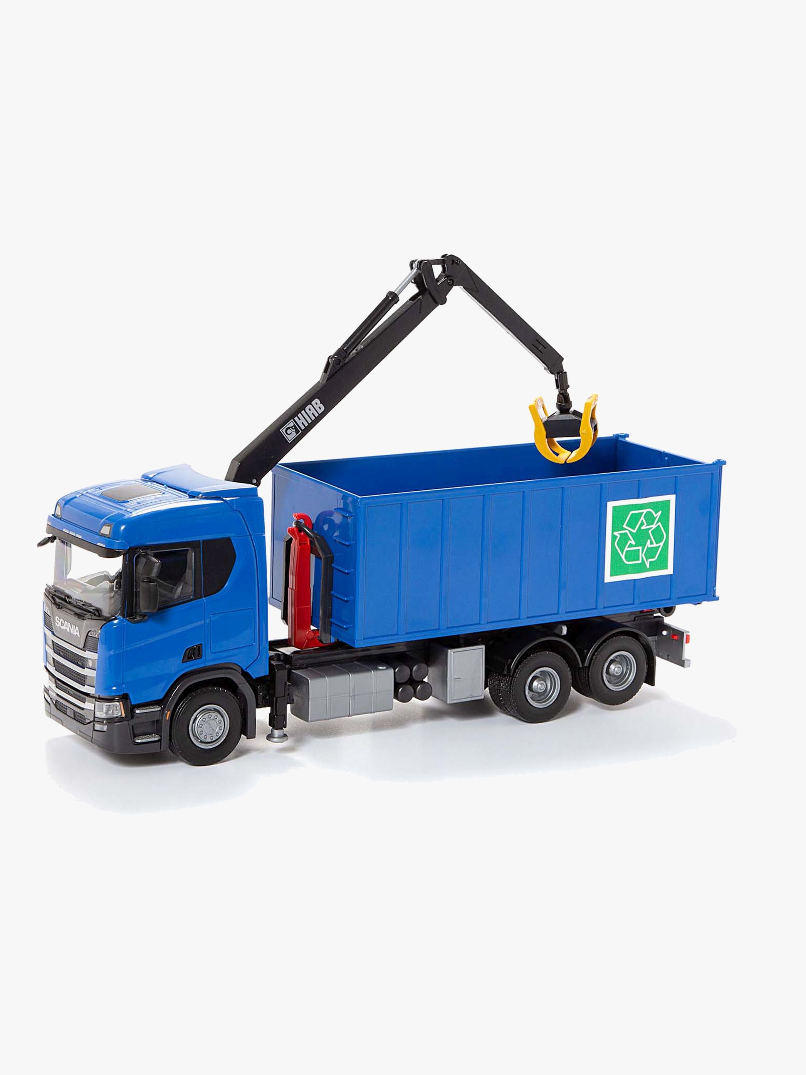 Emek Scania Återvinningsbil med Kran, Blå