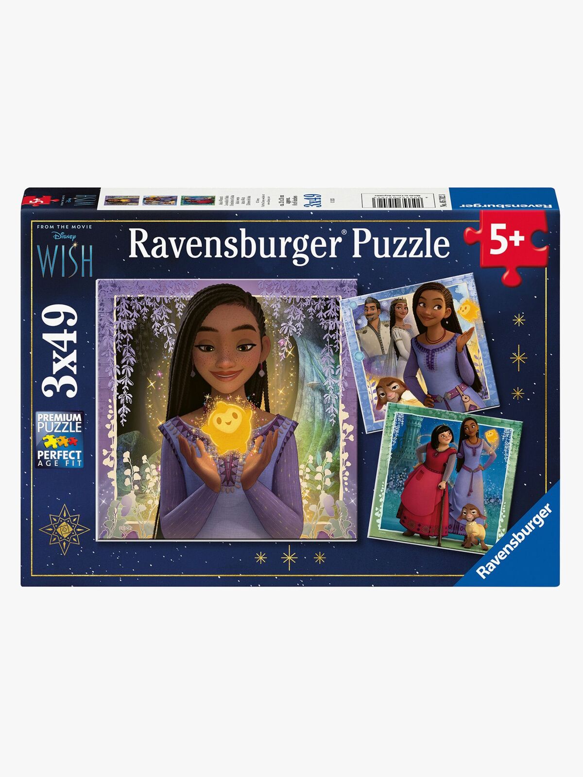Ravensburger Disney Wish Pussel 3x49 Bitar