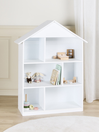 Alice & Fox POLLY Bokhylla & Dockhus, Vit