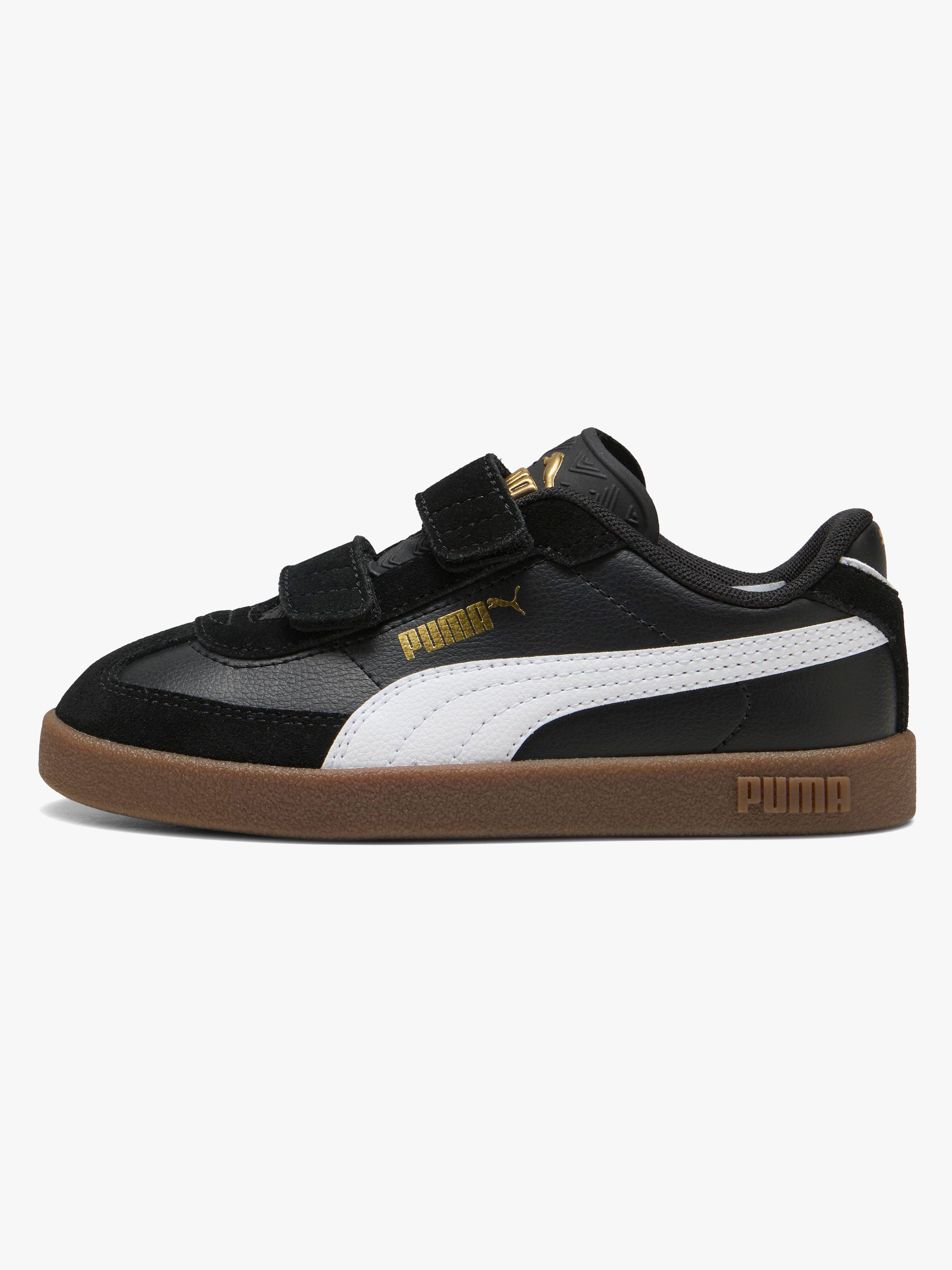 Puma Club II Era V PS Sneakers, Black/White, 28