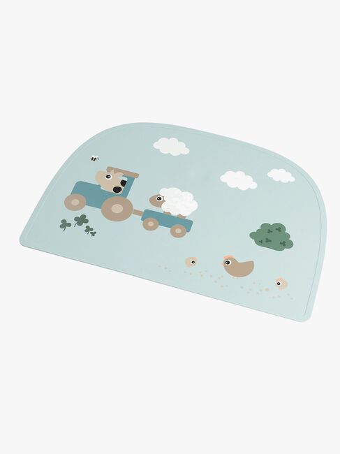 Done By Deer Tiny Farm Bordsunderlägg Silikon, Blue