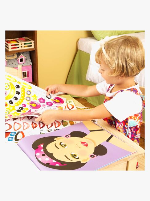 Melissa & Doug Make-a-Face Klistermärkesbok
