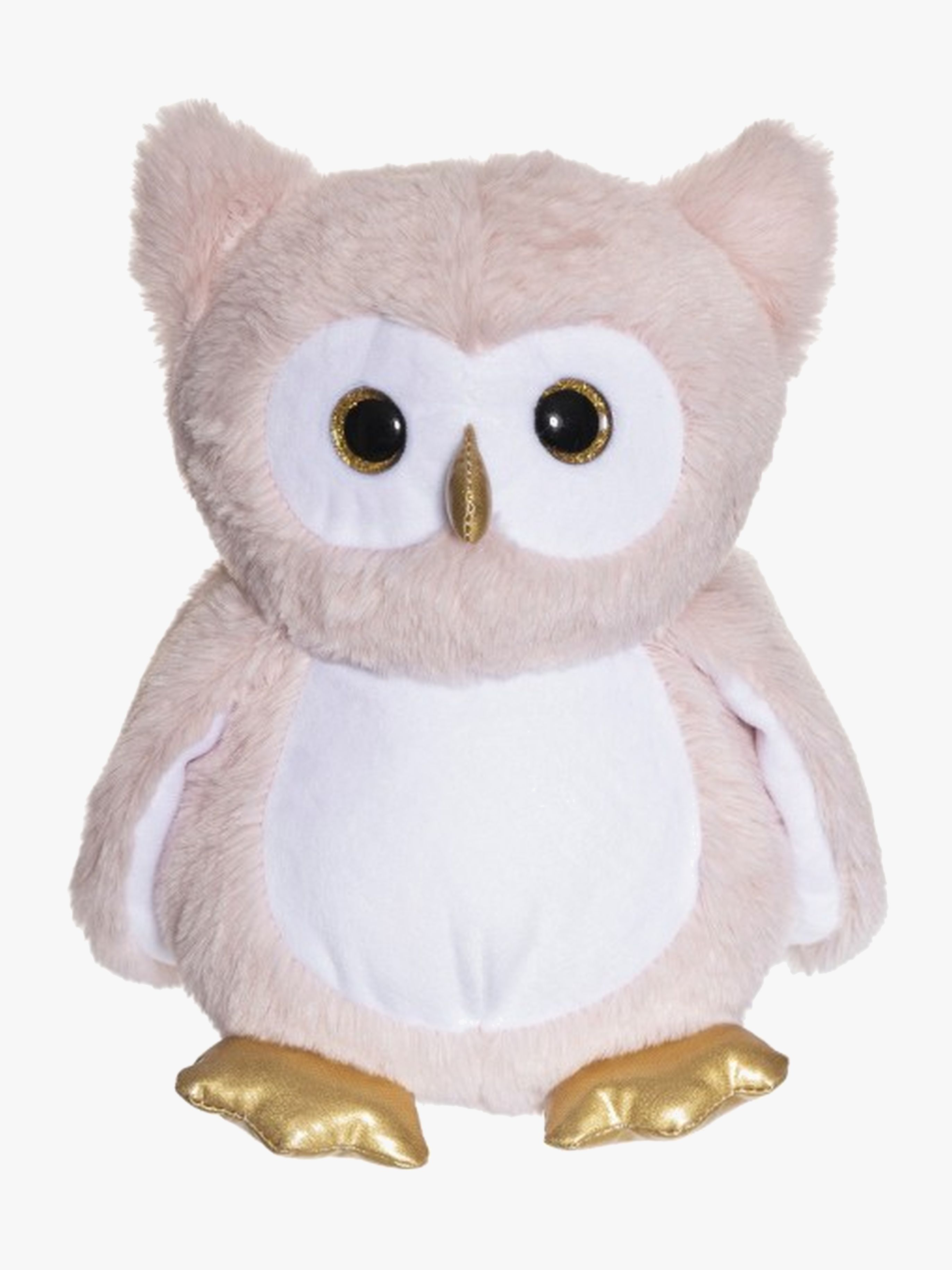 Teddykompaniet Självlysande Uggla 22 Cm Rosa