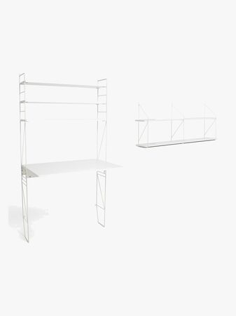 Alice & Fox BONNIE Skrivbord & Vägghylla, Vit